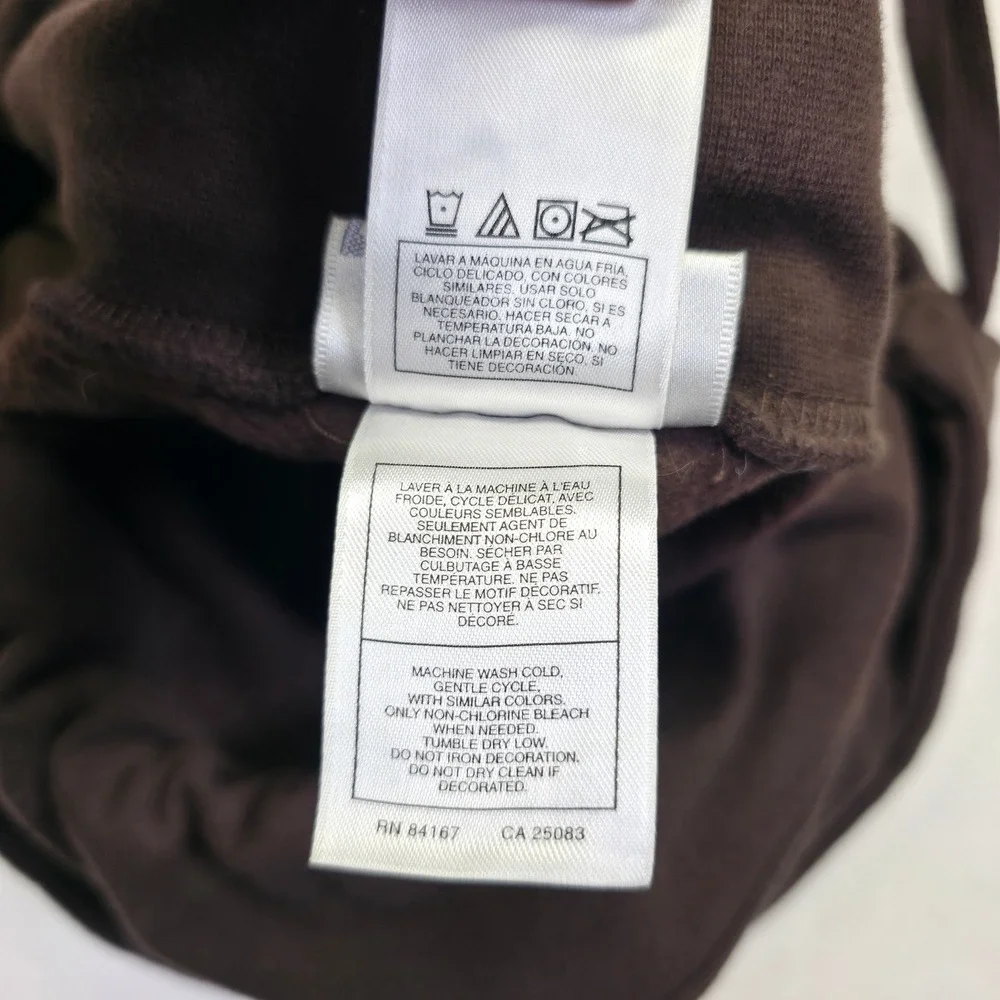 Mickey Mouse Drawstring Backpack Brown Walt‎ Disney Fleece Lined Cartoon Vintage